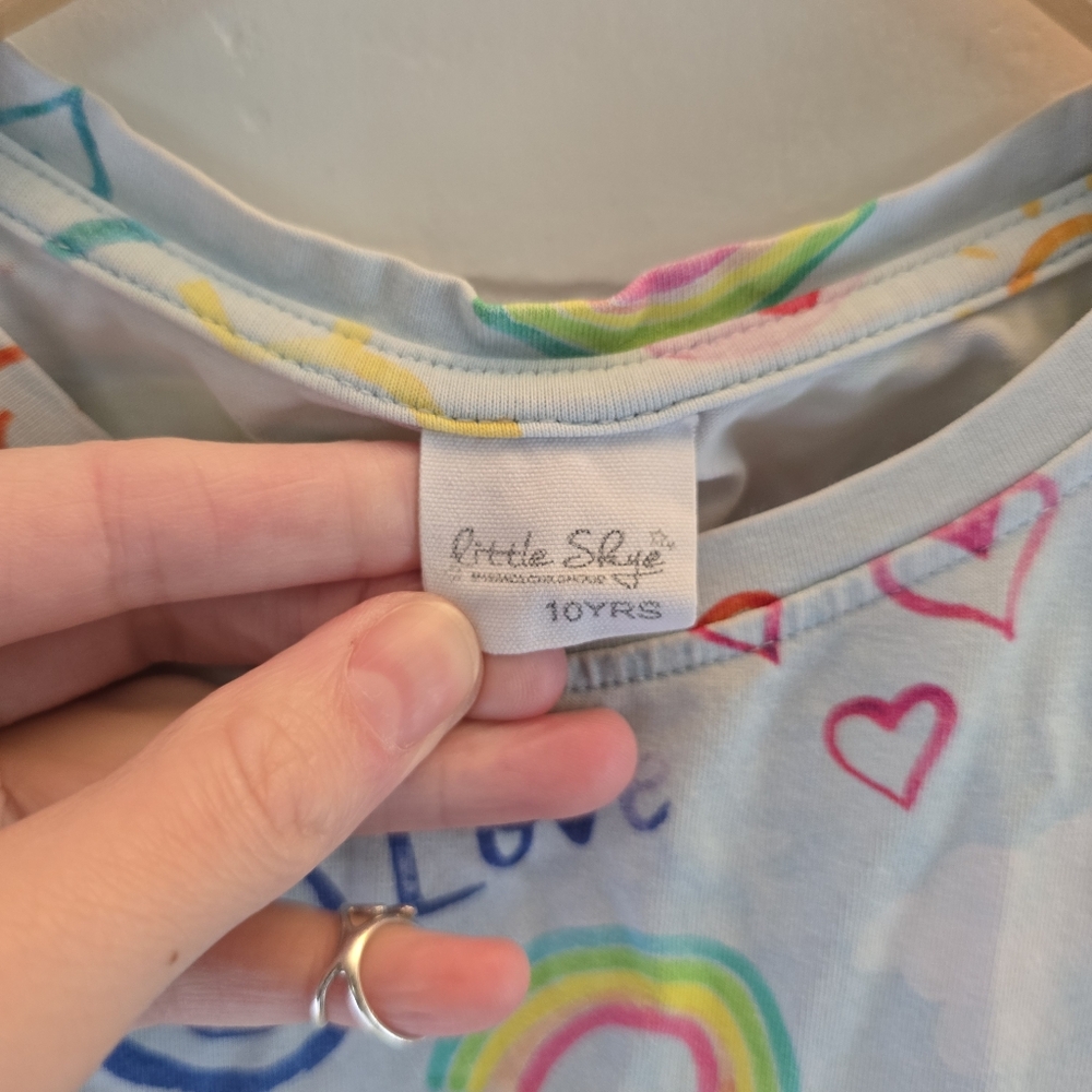 Little Skye Rainbow Tank Top Kids Size 10y - Picture 3 of 5
